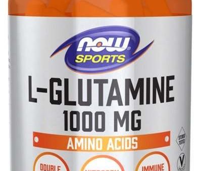 NOW Foods L-Glutamine, 1000mg - 120 vcaps Hot on Sale