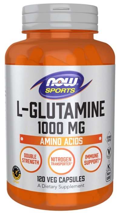 NOW Foods L-Glutamine, 1000mg - 120 vcaps Hot on Sale