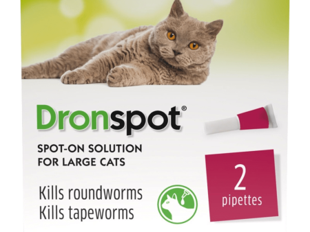 Drontal Dronspot Spot-On Solution for Large Cats Pack of 2 Supply