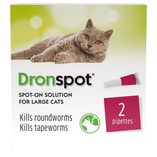 Drontal Dronspot Spot-On Solution for Large Cats Pack of 2 Supply