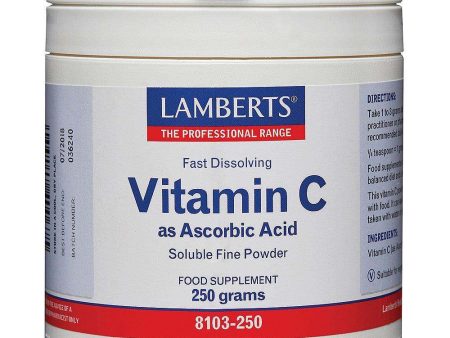 Vitamin C (Ascorbic Acid) 250g Powder - Lamberts For Cheap