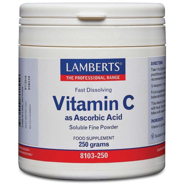 Vitamin C (Ascorbic Acid) 250g Powder - Lamberts For Cheap