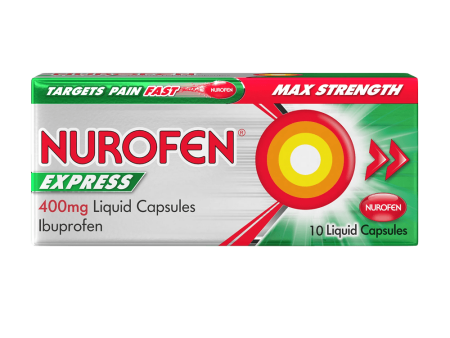 Nurofen Express Max Strength 400mg Liquid Capsules Pack of 10 Online