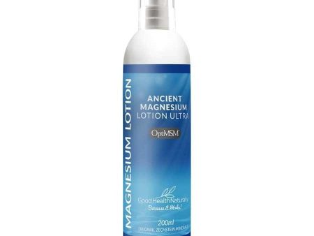 Ancient Magnesium Lotion Ultra with OptiMSM - 200ml - Good Health Naturally Online Sale