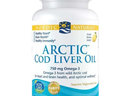 Nordic Naturals Arctic Cod Liver Oil, 750mg Lemon - 90 softgels Supply