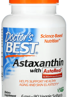 Astaxanthin with AstaReal, 6 mg, 90 Veggie Softgels - Dr s Best For Sale