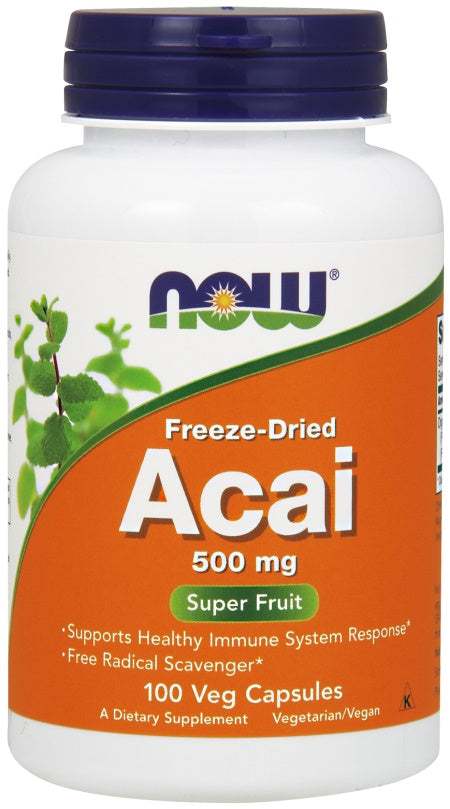 NOW Foods Acai, 500mg - 100 vcaps Online now