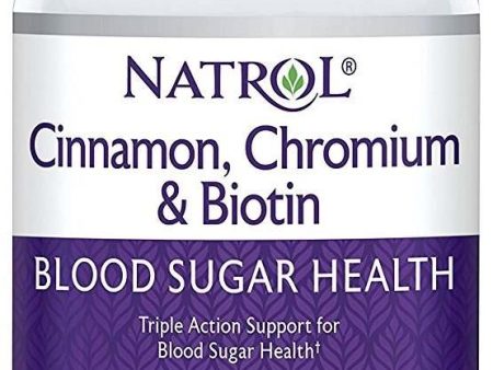 Natrol Cinnamon, Chromium & Biotin - 60 tablets Discount