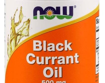 NOW Foods Black Currant Oil, 500mg - 100 softgels Supply