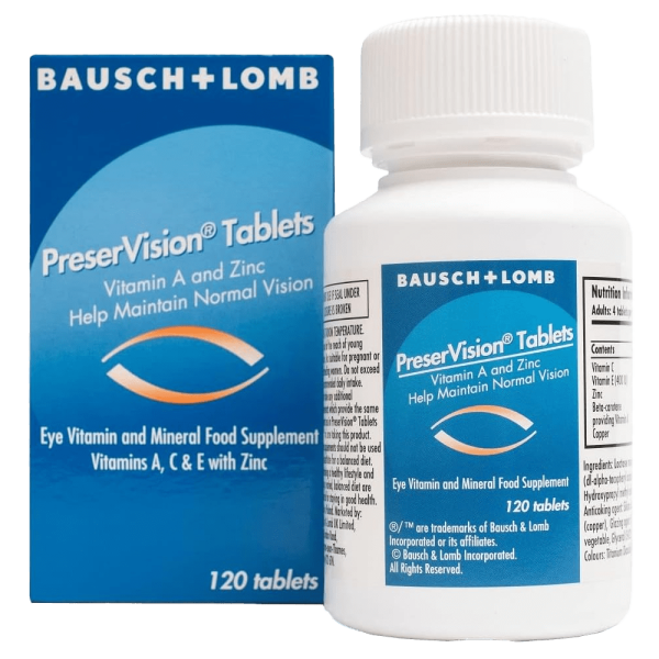 Preservision Multivitamin & Mineral Tablets Pack of 120 Supply