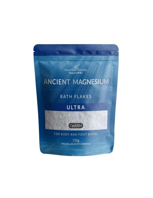 Ancient Magnesium Bath Flakes Ultra with OptiMSM - 750g - Good Health Naturally For Discount