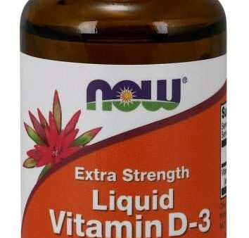 NOW Foods Vitamin D-3 Liquid, 1000 IU (Extra Strength) - 30 ml Hot on Sale