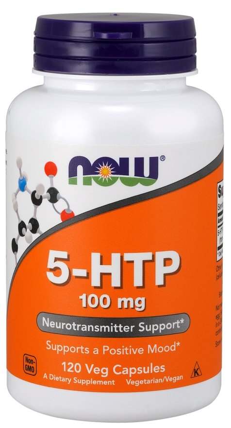 NOW Foods 5-HTP, 100mg - 120 vcaps on Sale