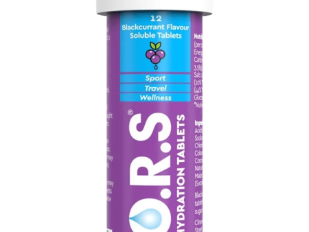 O.R.S Hydration Tablets Blackcurrant Pack of 12 Cheap