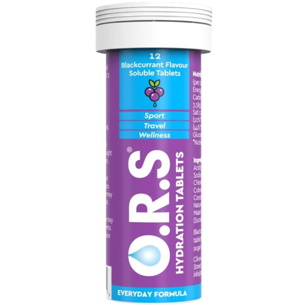 O.R.S Hydration Tablets Blackcurrant Pack of 12 Cheap