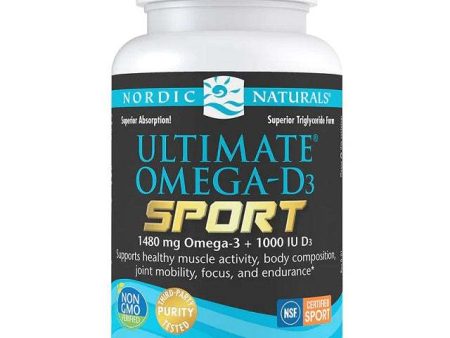 Nordic Naturals Ultimate Omega-D3 Sport, 1480mg Lemon - 60 softgels Supply