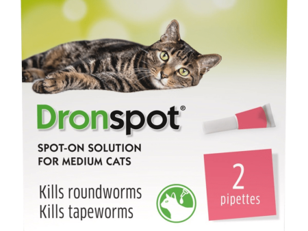 Drontal Dronspot Spot-On Solution for Medium Cats Pack of 2 Sale