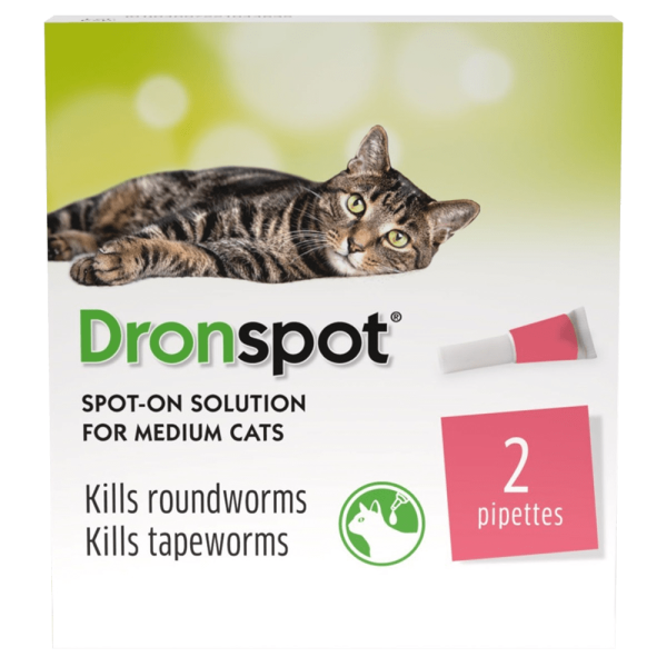 Drontal Dronspot Spot-On Solution for Medium Cats Pack of 2 Sale