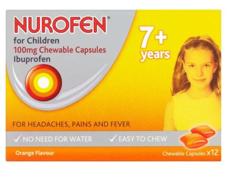 Nurofen for Children Chewable Capsules Pack of 12 Fashion