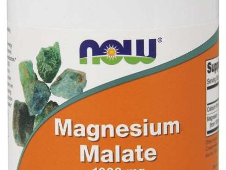 NOW Foods Magnesium Malate, 1000mg - 180 tablets Hot on Sale