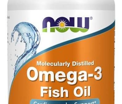 NOW Foods Omega-3 Fish Oil, Molecularly Distilled - 100 softgels Cheap