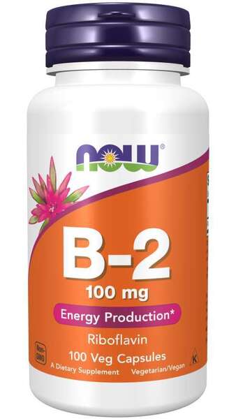 NOW Foods Vitamin B-2 Riboflavin, 100mg - 100 vcaps For Cheap