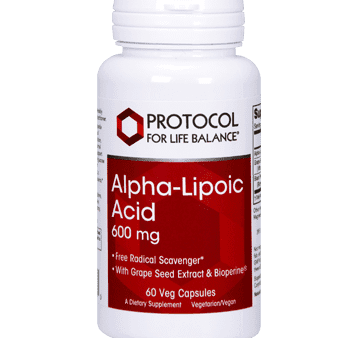 Alpha-Lipoic Acid 600mg 60 caps - Protocol For Life Balance For Cheap