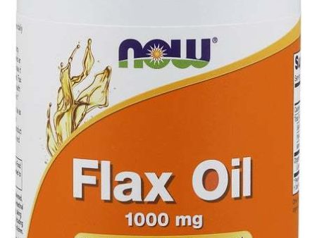 NOW Foods Flax Oil, 1000mg - 250 softgels Hot on Sale