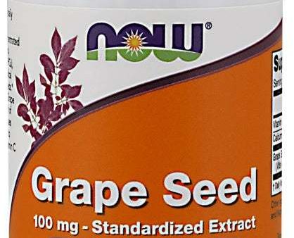 NOW Foods Grape Seed Standardized Extract, 100mg - 100 vcaps Fashion