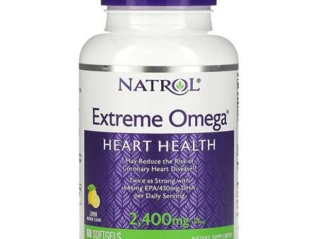 Natrol Extreme Omega, 2400mg (Lemon) - 60 softgels For Sale