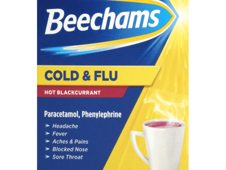 Beechams Cold & Flu Hot Blackcurrant Pack of 5 Discount