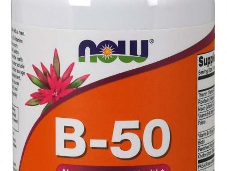 NOW Foods Vitamin B-50 - 100 vcaps Supply