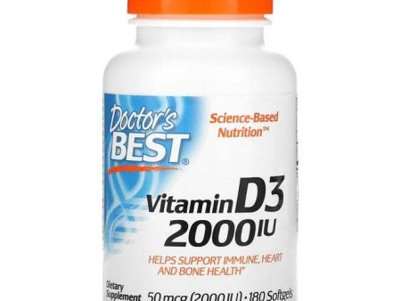 Doctor s Best Vitamin D3, 2000 IU - 180 softgels Online