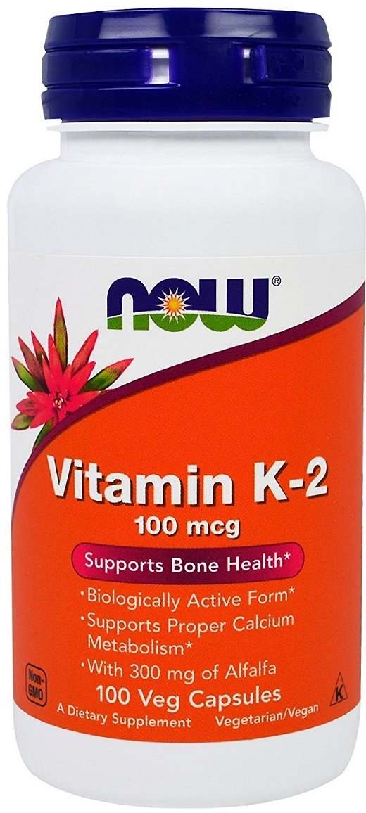 NOW Foods Vitamin K-2, 100mcg - 100 vcaps For Discount