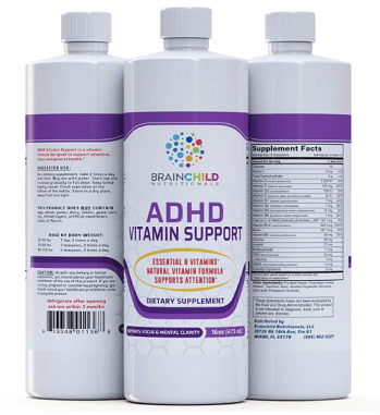 ADHD Vitamin Support Formula (16 fl oz) 473ml (Lemon Lime) - BrainChild Nutritionals For Cheap