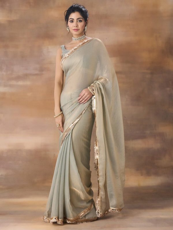 kasee Silk Embellished Saree Discount