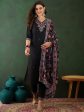 Sangria Floral Embroidered Sequinned Kurta with Trousers & Dupatta Online now