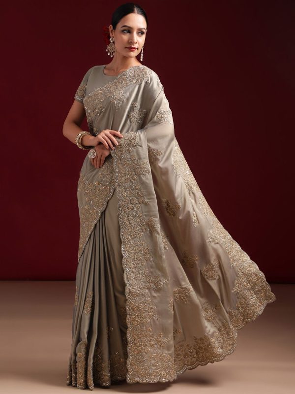 kasee Embellished Embroidered Pure Silk Saree Online