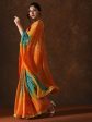 Mitera Bandhani Sequinned Organza Bandhani Saree Hot on Sale