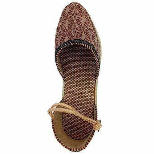 Ethnic Wear Rajasthani Jaipuri Special Designer Handwork Sandals with Fine Heels Sale