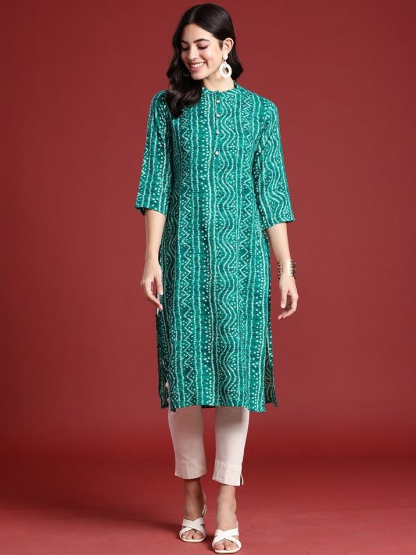 Anouk Bandhani Dyed Kurta Online