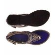 Ethnic Rajasthani Jaipuri Golden Embroidery Work Sandal Slipper with Close Online