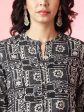 Anouk Abstract Printed Mandarin Collar Kurta on Sale