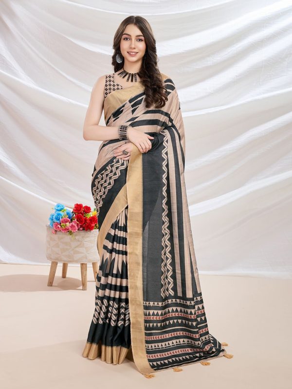 Mitera Zari Silk Blend Banarasi Saree Hot on Sale