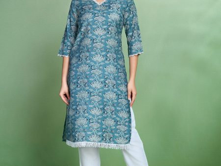 Sangria Printed Straight Kurta Online