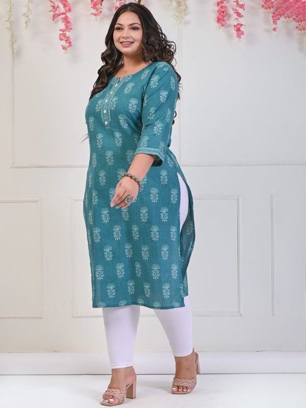 Swasti Ethnic Motifs Printed Pure Cotton Kurta Discount