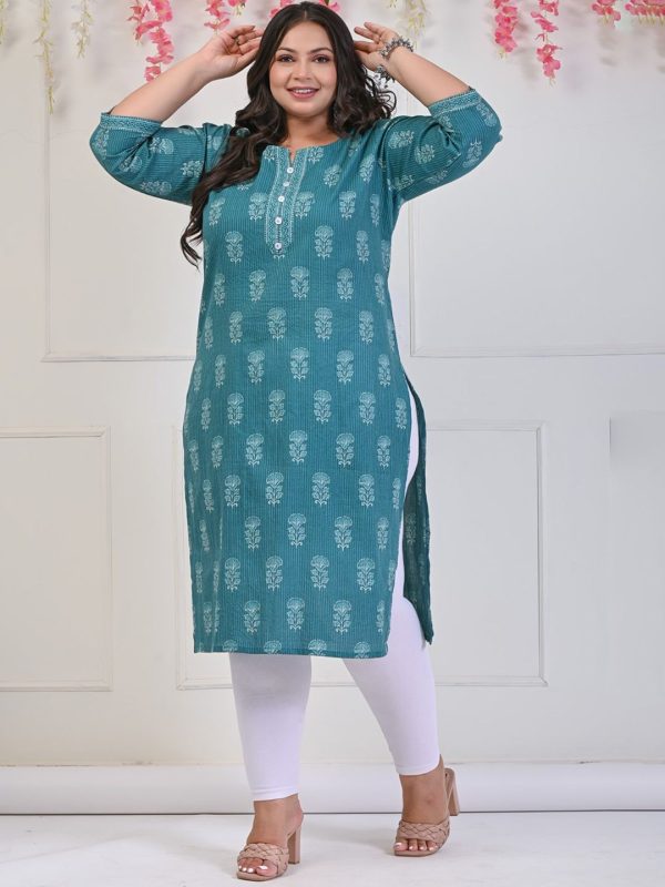 Swasti Ethnic Motifs Printed Pure Cotton Kurta Discount