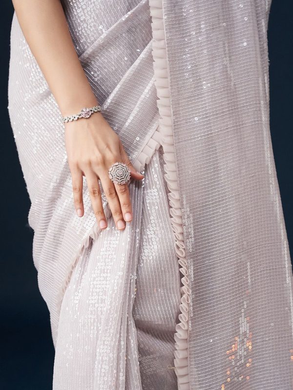 kasee Sequinned Embellished Saree Online now