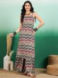 Sangria Printed Straight Kurta With Palazzo Set on Sale