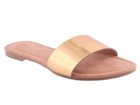 Golden Strap Flats Ladies Slippers Girls Slippers on Sale